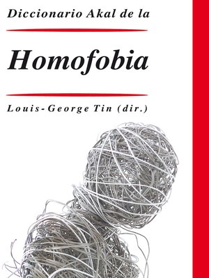 cover image of Diccionario de la homofobia
